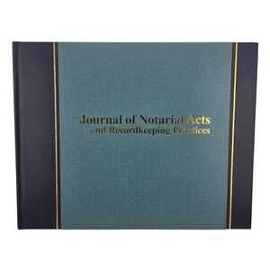 Wilson Jones Journal of Notarial Acts‎ Recordkeeping Hardcover Workbook New